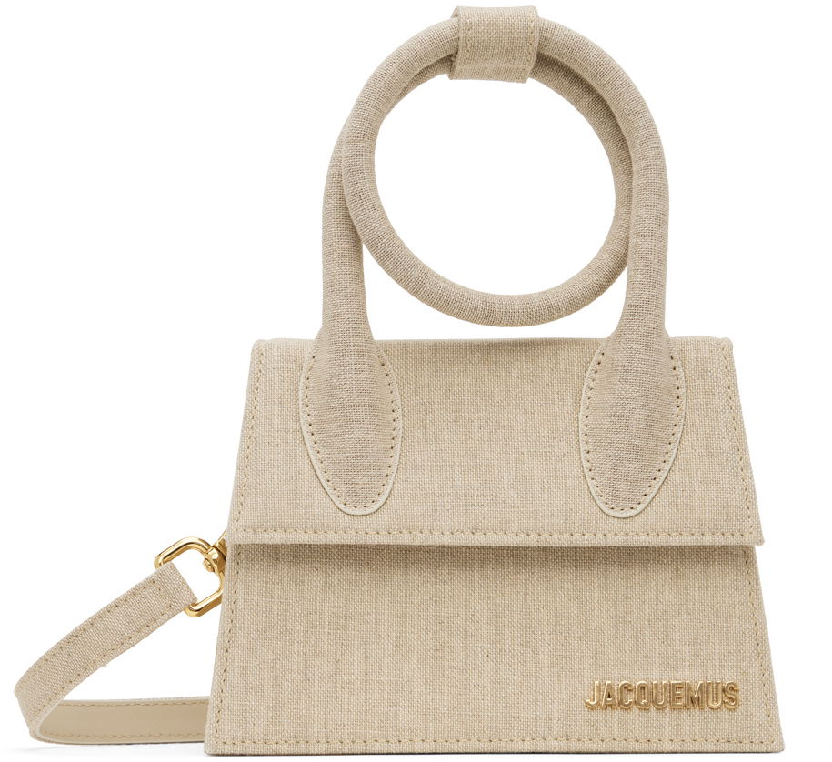 Rygsække og tasker Jacquemus Beige Le Papier 'Le Chiquito Nœud' Beige | 22H213BA005-3071, 0
