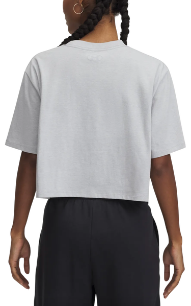 Crop top Under Armour Rival Short Sleeve Crop Top Grå | 1389721-011, 1