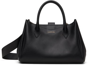Håndtaske LANVIN Lanvin L'Octave Leather Day Bag Sort | LW-BGSC01-PIGR-A24, 0