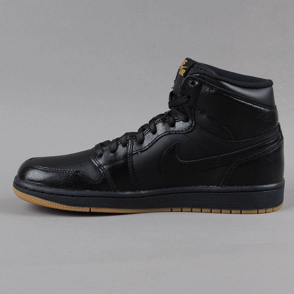 Sneakers og sko Jordan Air Jordan 1 Retro "Gum Bottom" Sort | 555088-020, 0