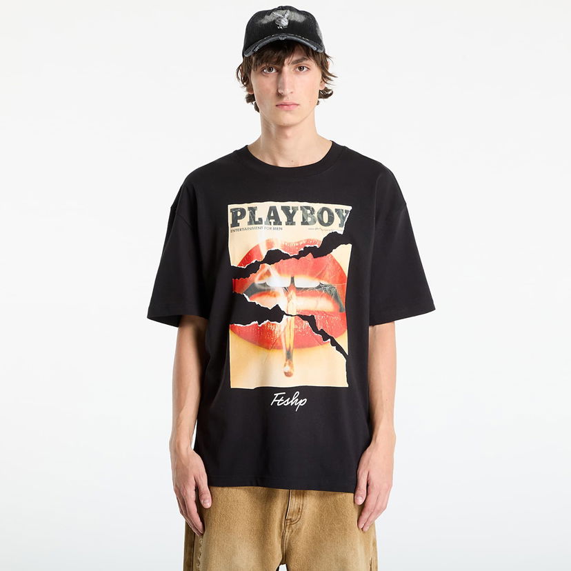T-shirt Footshop Playboy x FTSHP Cover Tee 2013/11 UNISEX Black Sort | FTSHP_524