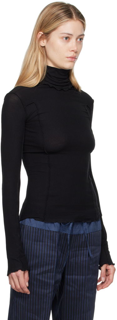 T-shirt Baserange Turtleneck Long Sleeve Top Sort | TTOMT-RI-000, 1