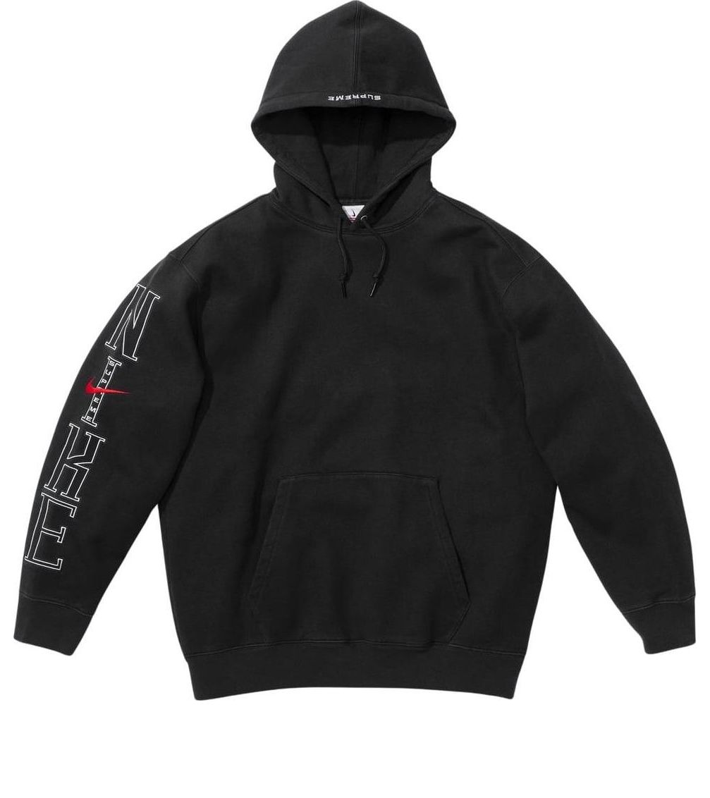 Sweatshirt Supreme Hooded Sweatshirt Sort | SUP-SS24-164, 0