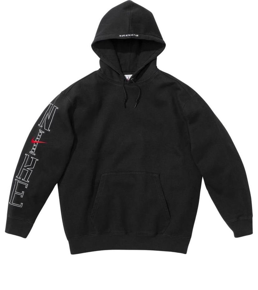 Sweatshirt Supreme Hooded Sweatshirt Sort | SUP-SS24-164