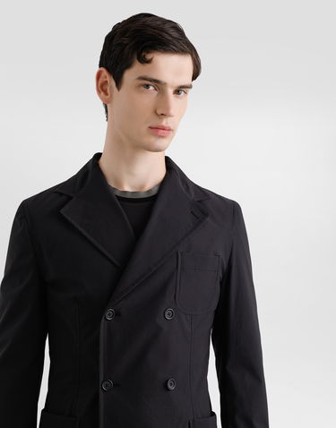 Jakke Dolce & Gabbana Dolce & Gabbana Double-breasted Portofino Canvas Jacket Mørkeblå | G2VG5TFUUDDN0000, 1