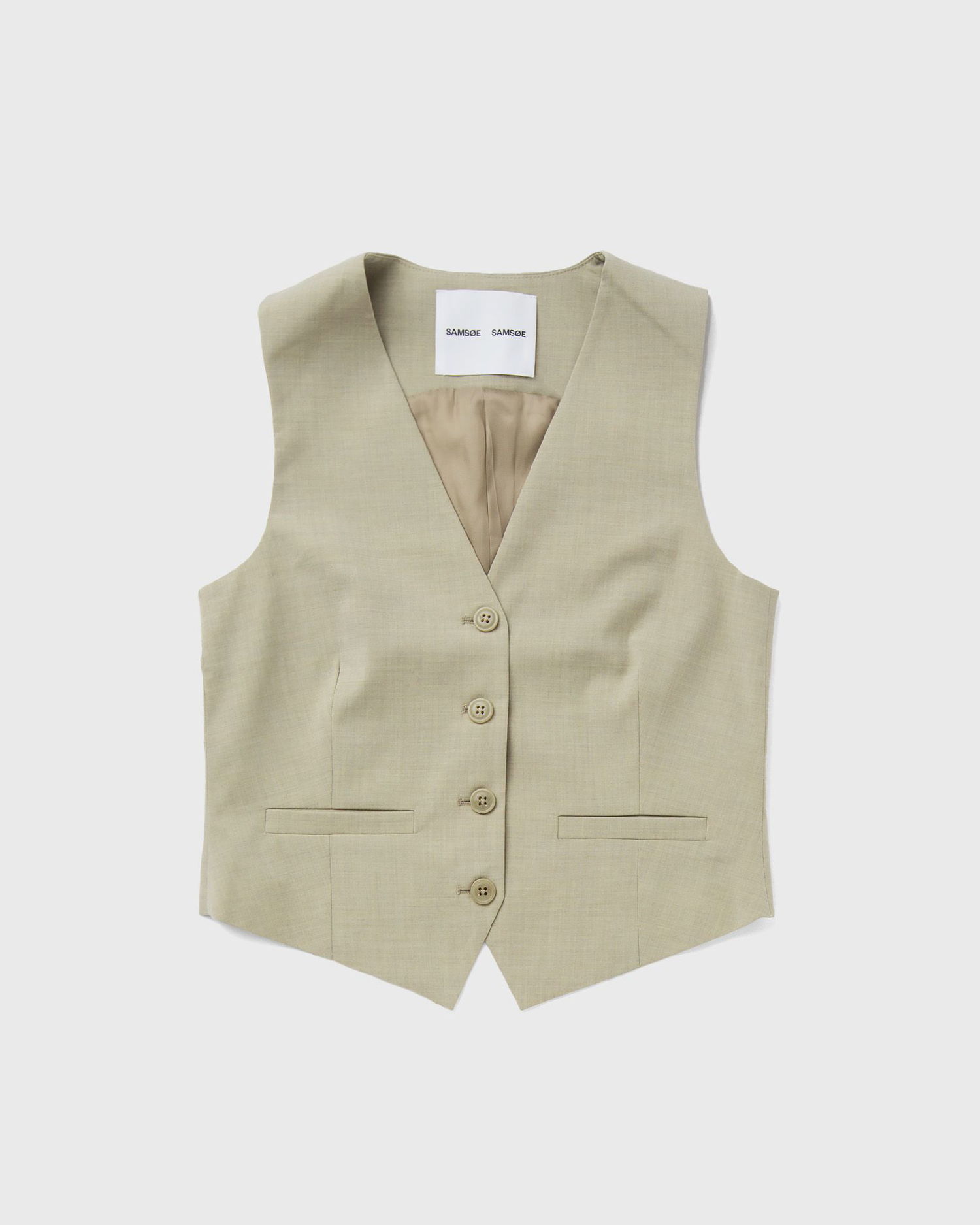Vest Samsoe Samsoe Samsøe & Samsøe Saramona Vest Beige | F24200179-LIGHT-OLIVE, 0