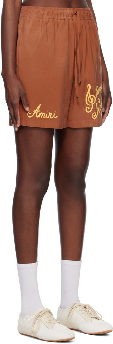 Shorts AMIRI Amiri Saturday Night Drawstring Shorts Brun | AMSHCA1076, 1