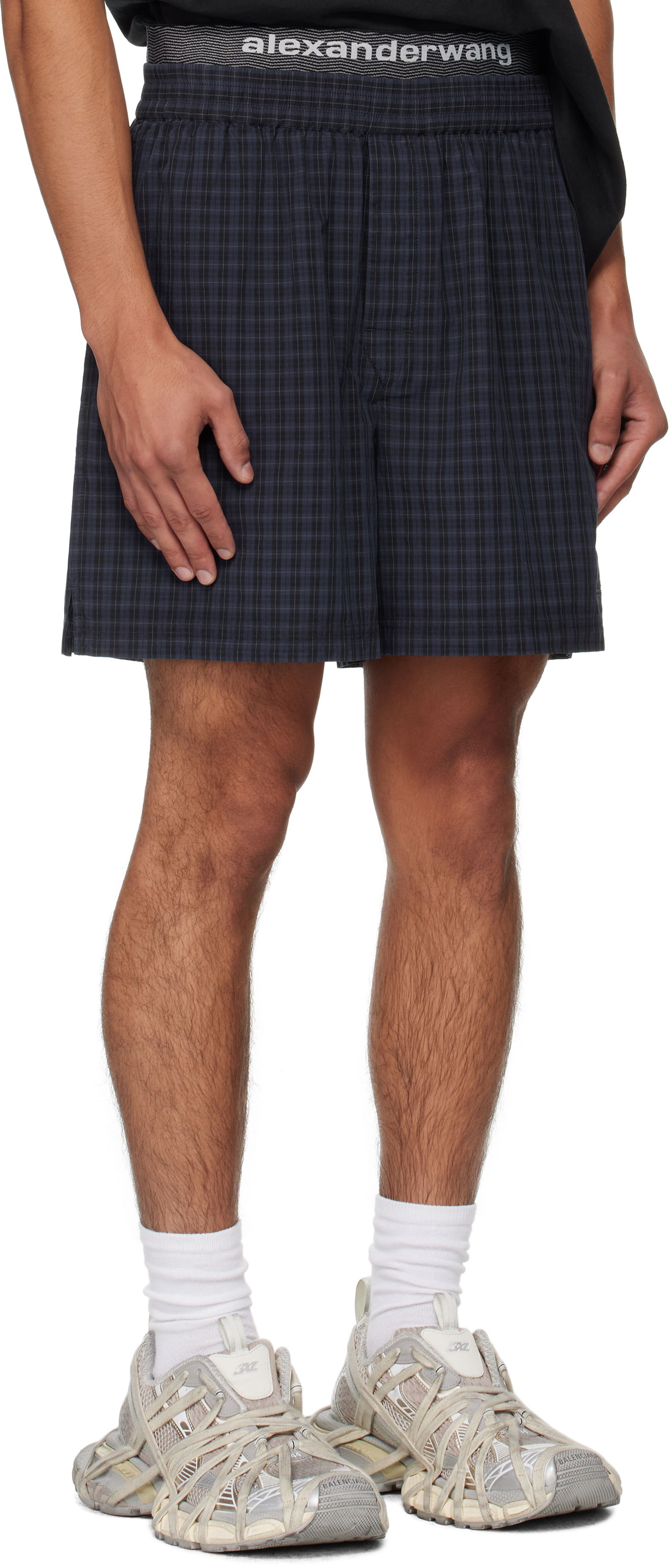 Shorts Alexander Wang Alexander Wang Graphic Shorts Mørkeblå | 6WC3254099, 1