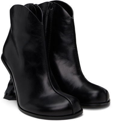 Tøj JW Anderson JW Anderson Twisted Heel Ankle Boots Sort | ANW43211A, 3