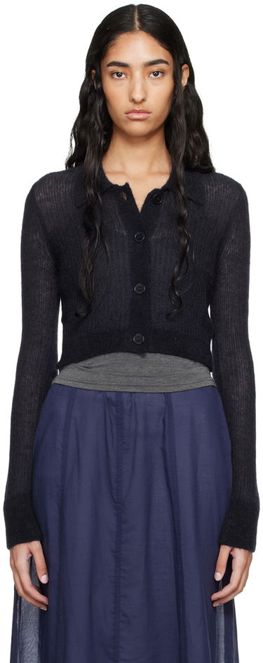 Sweater Cecilie Bahnsen Cecilie Bahnsen Jacqueline Cropped Cardigan Sort | 2.24KNI52004 JAQUELINE CARDIGAN, 0