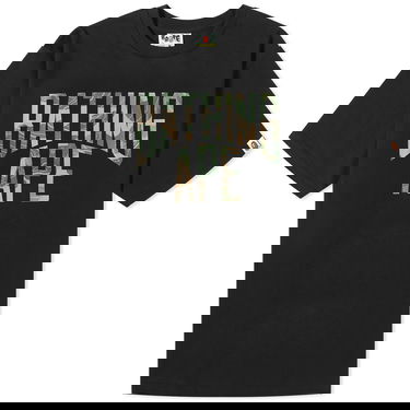 T-shirt BAPE Layered Line Camo College T-Shirt Sort | 001TEJ801030M-BLK, 0
