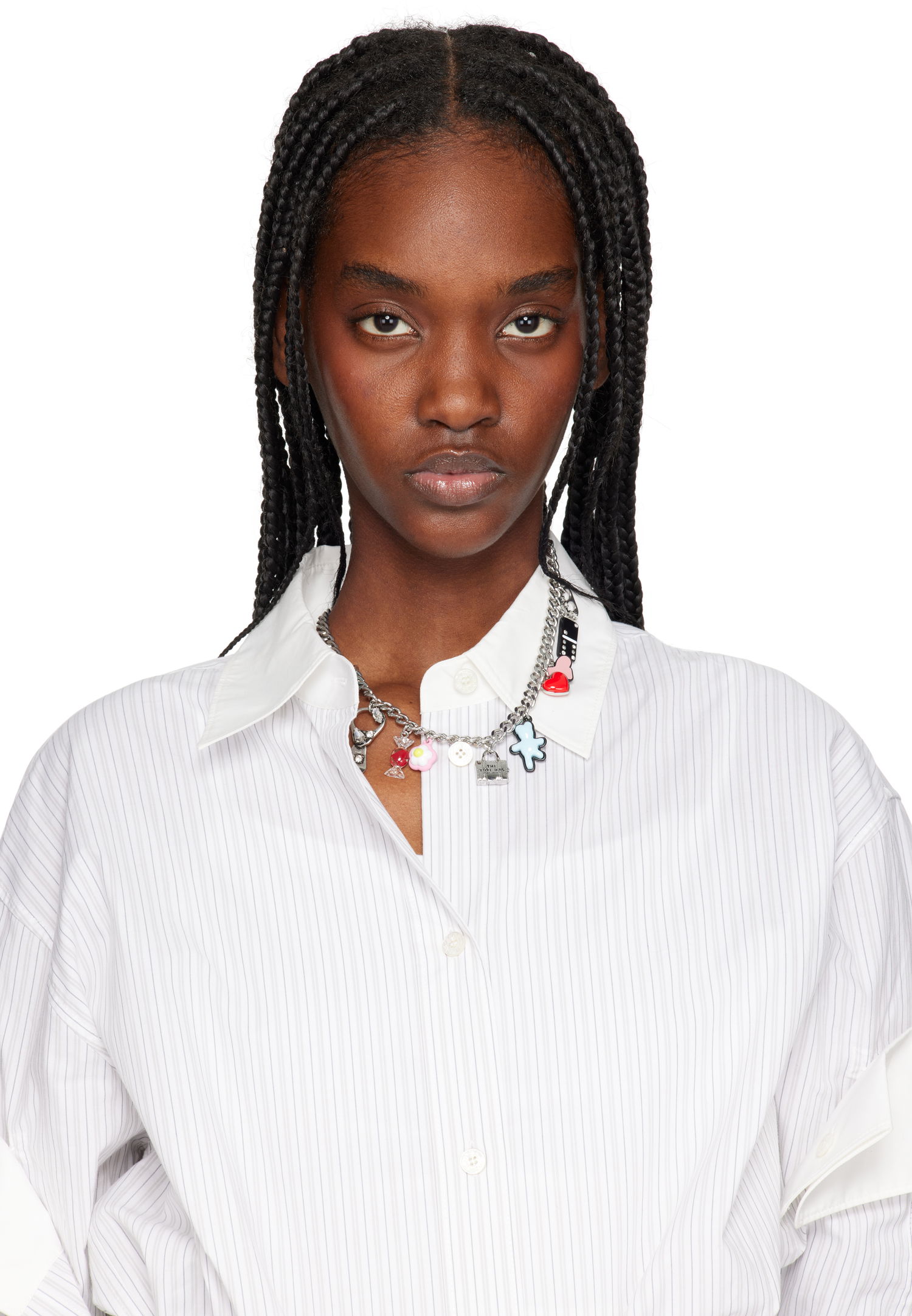 Halskæde Marc Jacobs Marc Jacobs Charm Necklace with Hanging Pendants Metalisk | 2S5JNC001J62, 1