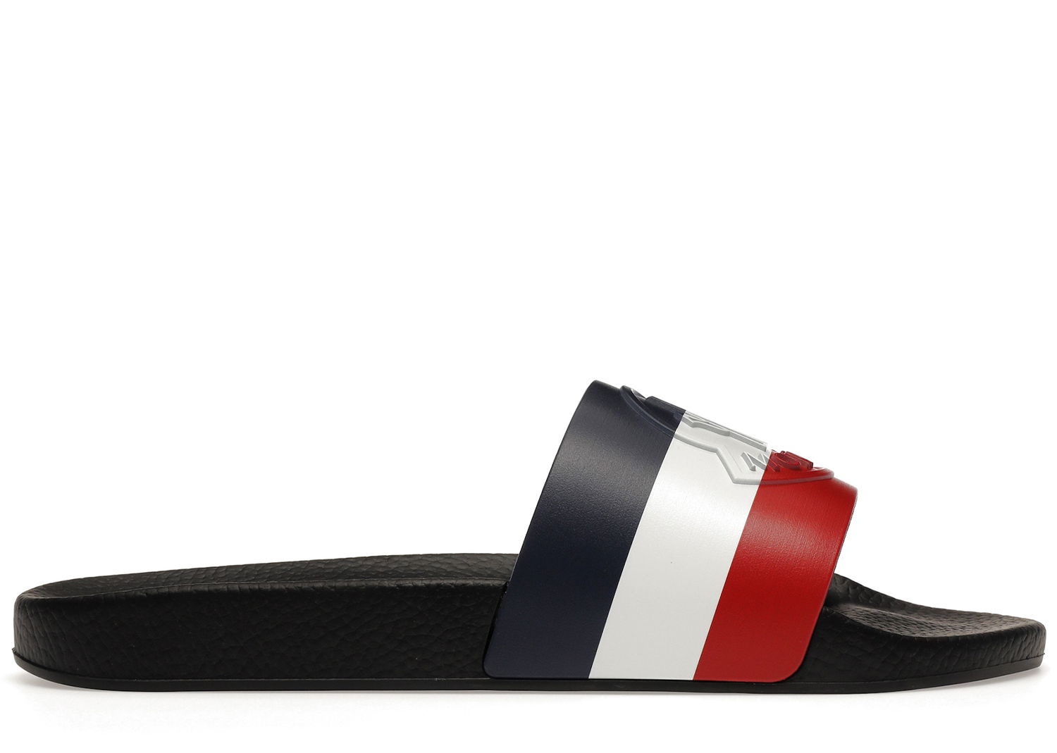 Sneakers og sko Moncler Basile Pool Slides Black Tricolour Sort | 4C700 0001A49998, 0