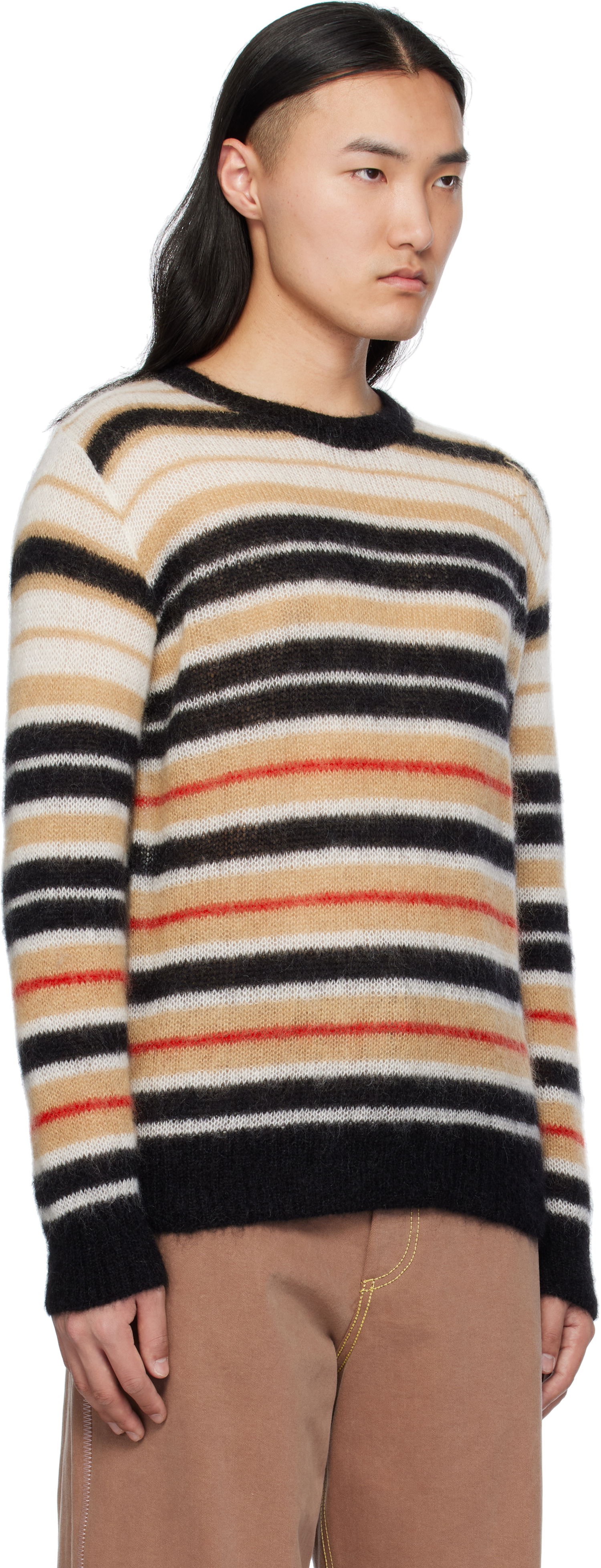 Sweater Marni Marni Striped Mohair Sweater Flerfarvet | GCMG0435Q0 UFU178, 1
