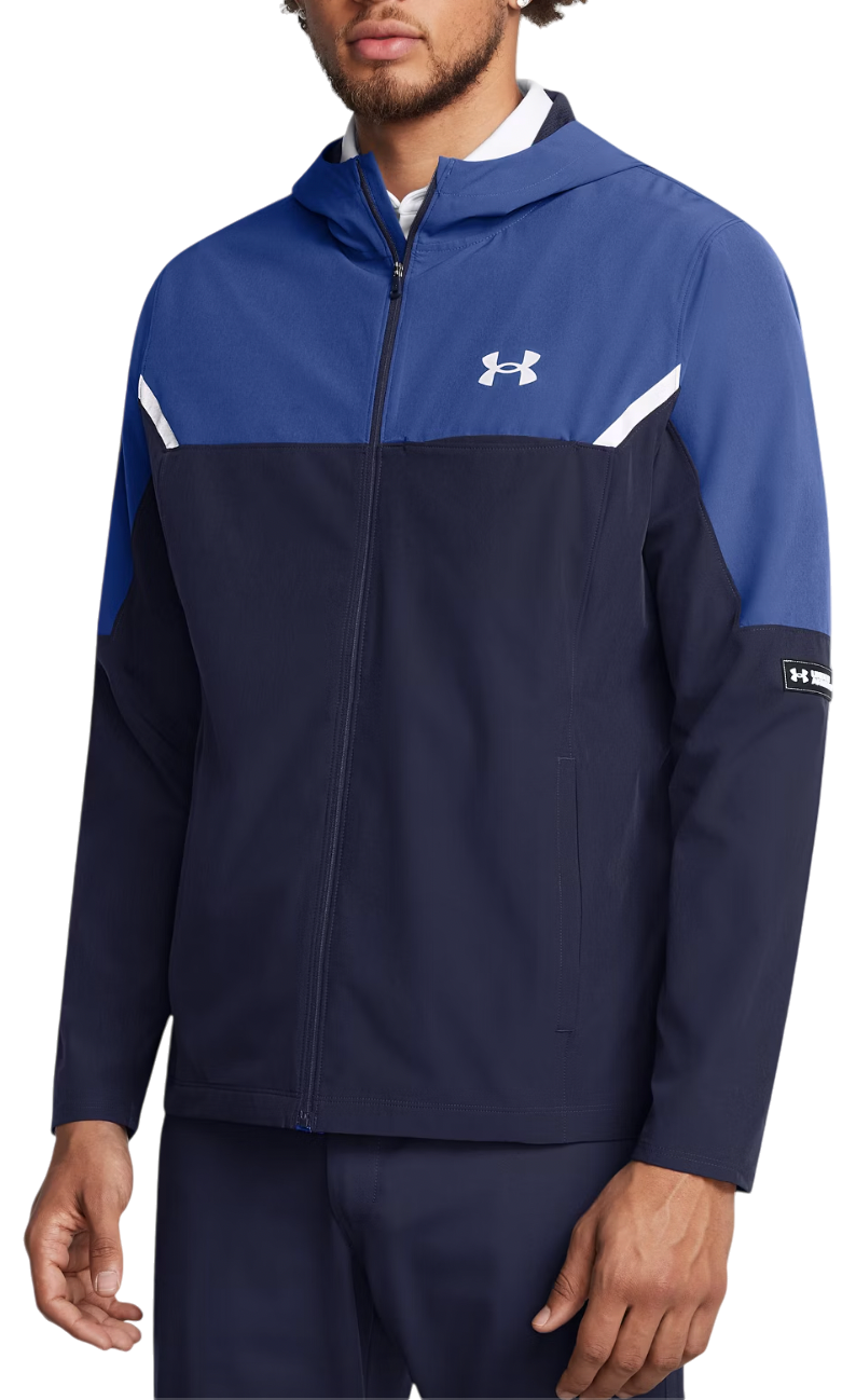 Vindjakke Under Armour Woven Utility Jacket Blå | 1389255-410