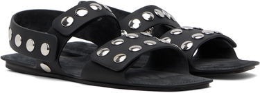 Smykker Khaite Khaite Boden Studded Leather Sandals Sort | F3086-930, 3