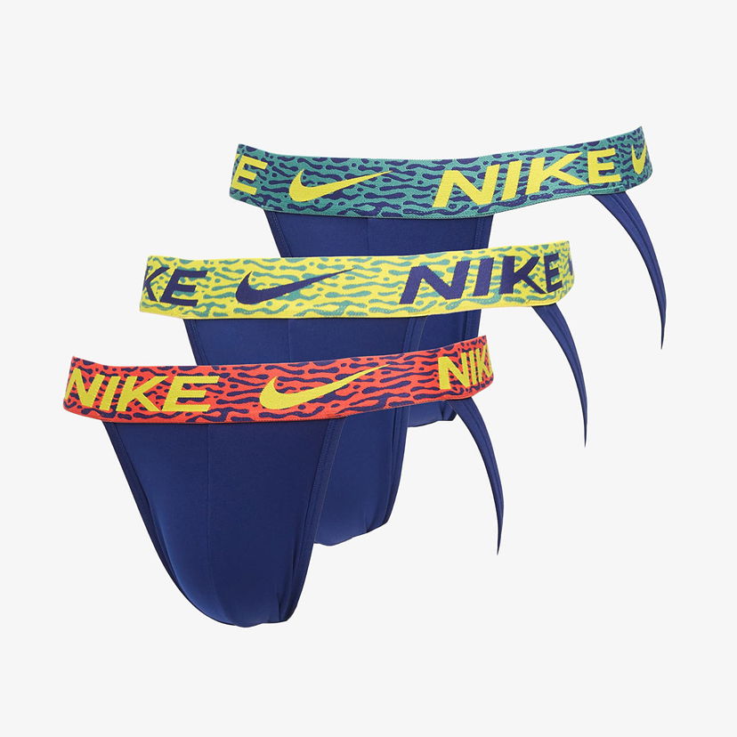 Boksere Nike Nike Jock Strap 3-Pack Blå | 0000KE1144-405