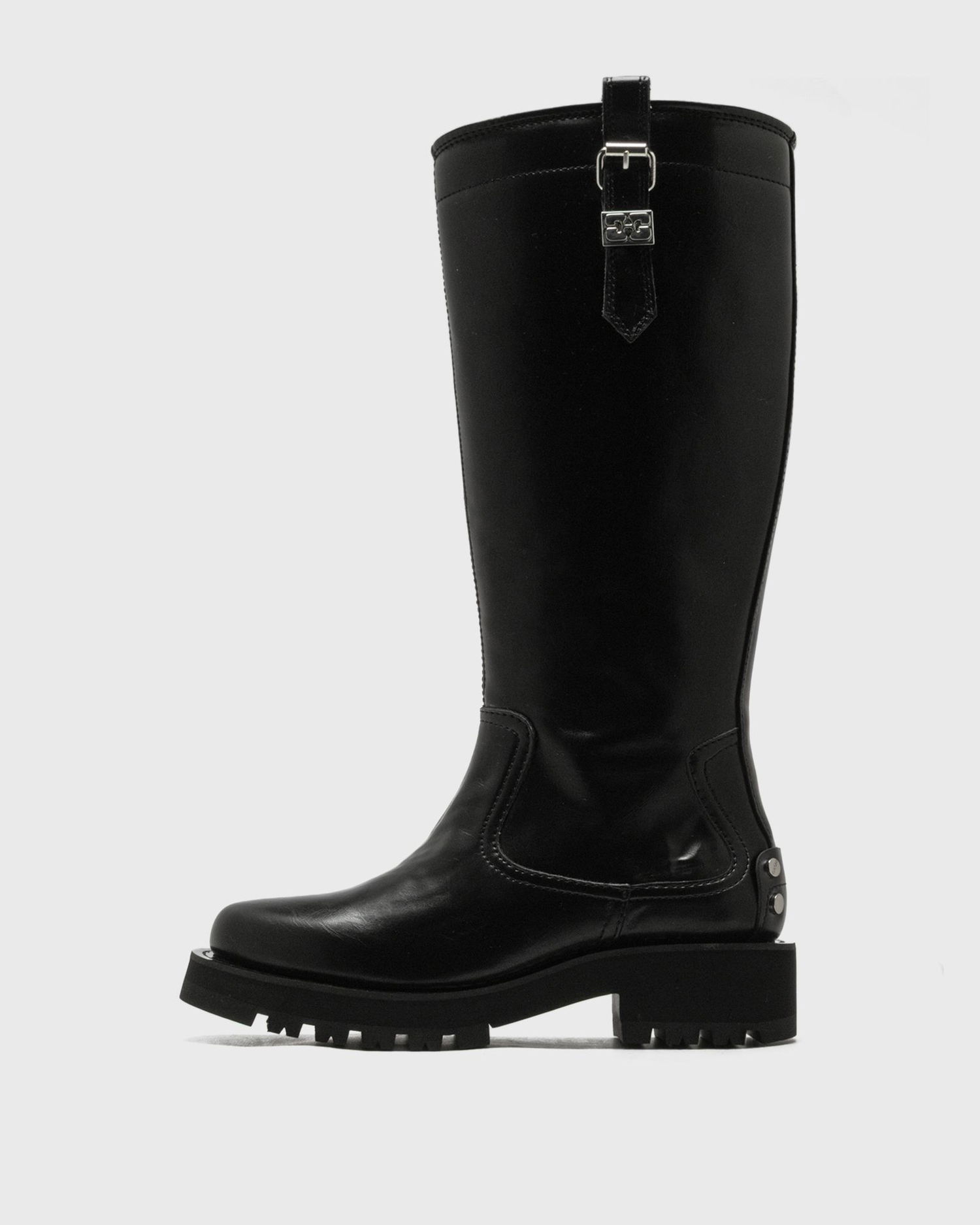 Sneakers og sko GANNI High Studded Boots Sort | S3022-099, 1