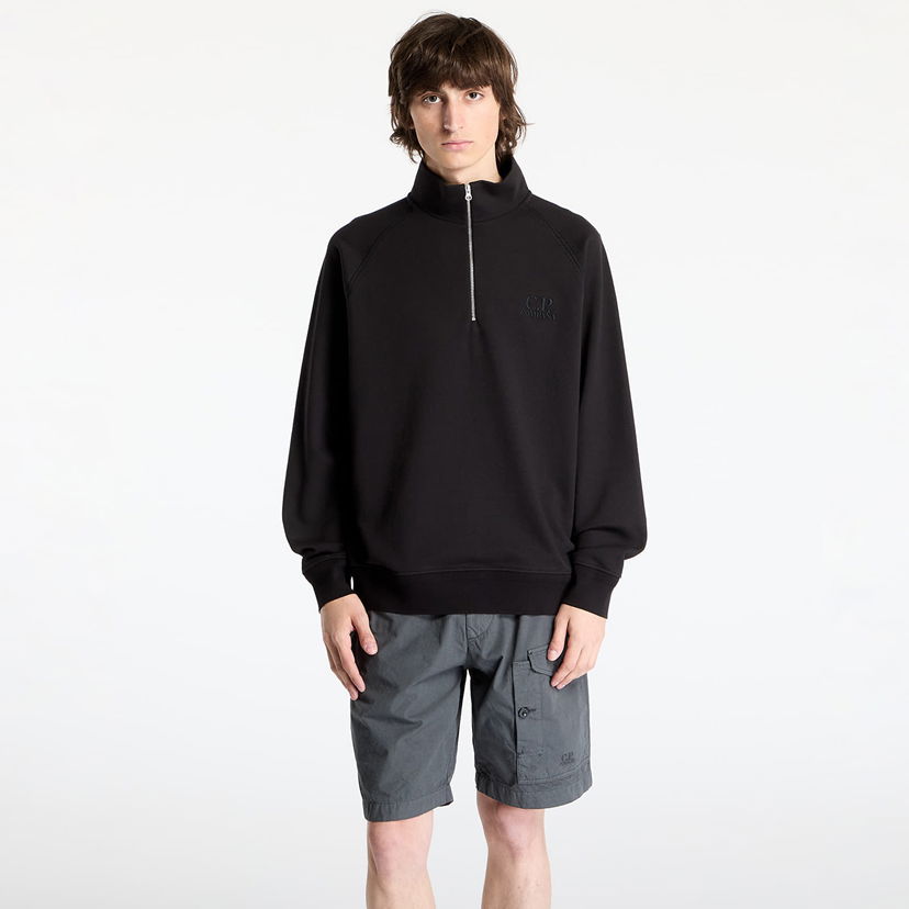 Sweatshirt C.P. Company C.P. Company Diagonal Raised Fleece Sweatshirt Sort | 18CMSS043A005086W-999