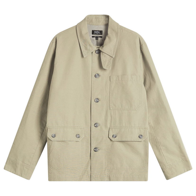 Jakke A.P.C. A.P.C. Piet Canvas Work Jacket Beige | COGBJ-H02993-KAE