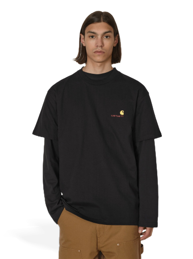 T-shirt Carhartt WIP American Script T-Shirt Sort | I029956_89_XX