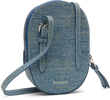 Skuldertaske JW Anderson JW Anderson Medium Cap Leather Crossbody Bag Blå | HB0230-LA0362, 2