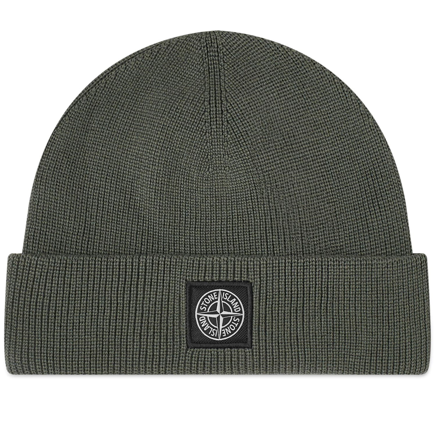 Beanie Stone Island Knitted Patch Beanie Grøn | 8015N02D7-V0059, 0