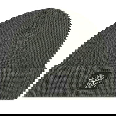 Beanie Stone Island Knitted Patch Beanie Grøn | 8015N02D7-V0059, 0