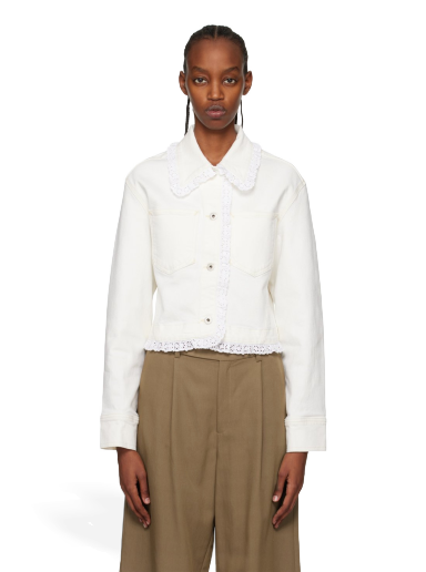 Jakke KENZO Paris Cropped Hvid | FD52DV2406D2