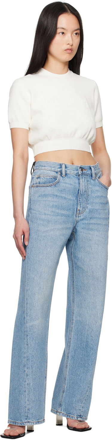 Jeans Alexander Wang Alexander Wang Logo Balloon Jeans Blå | 4DC2254767, 3