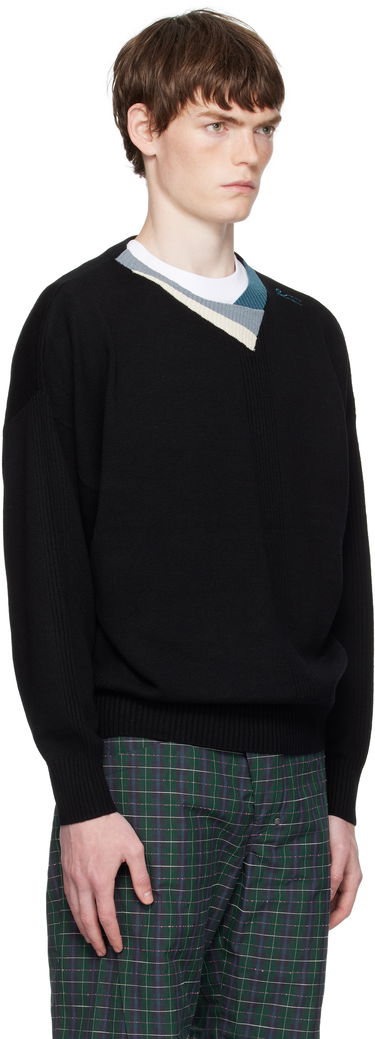 Sweater KIKO KOSTADINOV Kiko Kostadinov Vig Multi Collar Sweater Sort | KKAW25KN04-98, 1