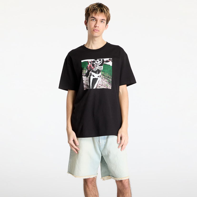 T-shirt Pleasures PLEASURES x Slipknot Skeleton T-Shirt Sort | P25SK017 BLACK