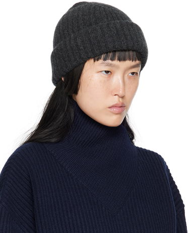 Beanie TOTEME Chunky Brim Beanie Grå | 224-7021-753, 1