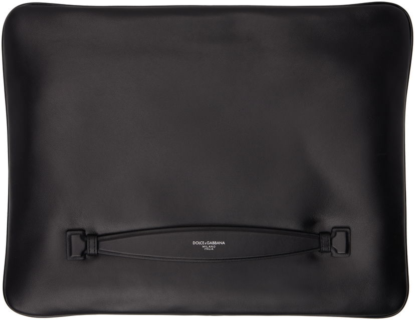 Kuffert Dolce & Gabbana Leather Pouch Sort | BM3049AF984