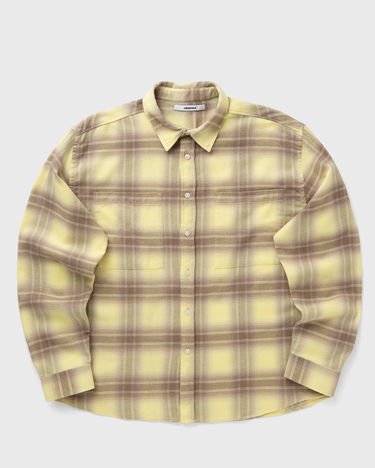 Skjorte Edmmond Studios PUZZLE Long-sleeve Flannel Plaid Shirt with Chest Pockets Flerfarvet | 325-10-19150, 1