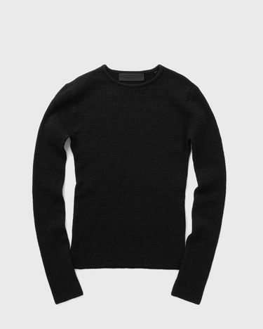 Sweater Fear of God Essentials Waffle Fitted Long Sleeve Sweater L Sort | 192BT247240FW-001, 0