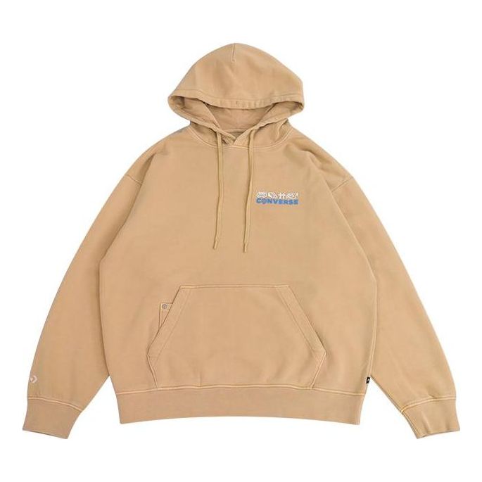 Sweatshirt Converse Skate Logo Hoodie Beige | 10026551-A02