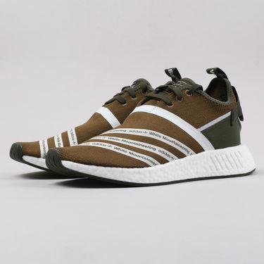 Sneakers og sko adidas Originals White Mountaineering x NMD_R2 Primeknit "Olive" Brun | CG3649, 1