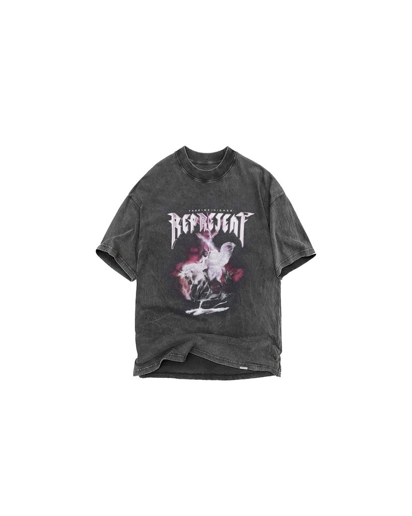 T-shirt Represent Clo Represent Take Me Higher T-Shirt Shirt Vintage Grey Grå | MT4022-20