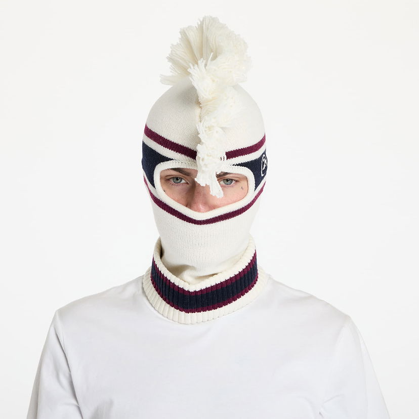 Beanie Ambush Fringe Knit Balaclava Tofu/ Tofu Universal Hvid | BMLC001F24KNI0013131