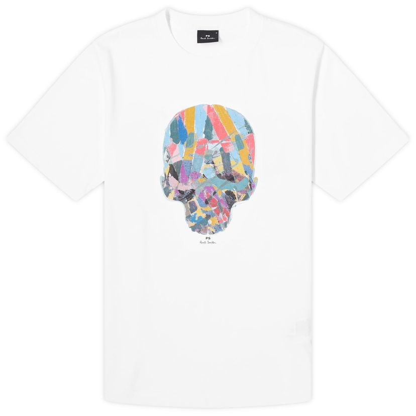 T-shirt Paul Smith Paul Smith Skull Print T-Shirt, Size Small Hvid | M2R-011R-NP4689-01