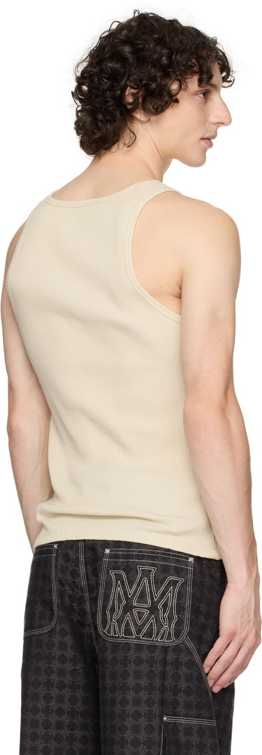 Tanktop AMIRI AMIRI MA Tonal Ribbed Tank Top Beige | AMJYTT1006, 2