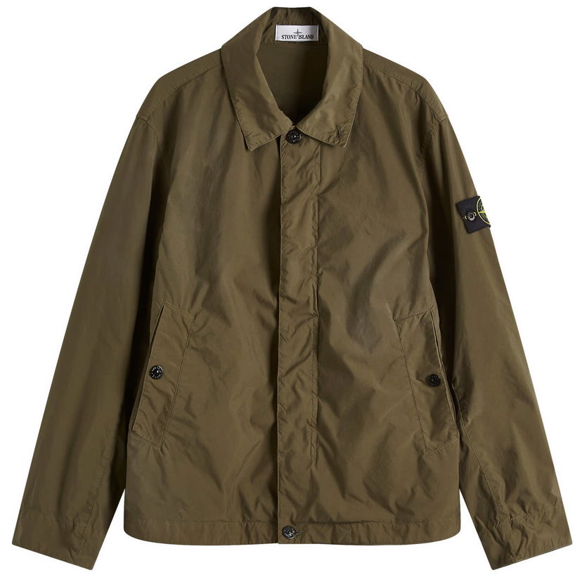 Vindjakke Stone Island Stone Island Light Compact Touch Poly-TC Jacket Grøn | K1S154100025-V0054