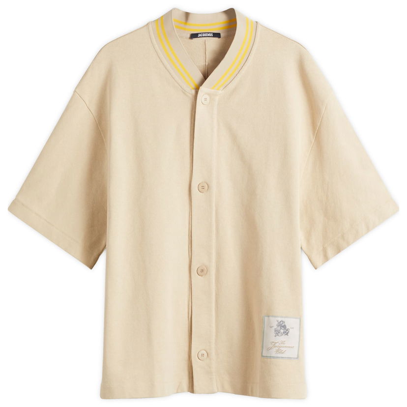 Polo skjorte Jacquemus Jacquemus Polo Collar Jersey T-Shirt Beige | 25E255JS297-2467-150