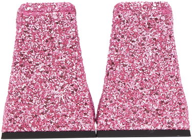 Tilbehør The Attico Attico Devon Glitter Mules Lyserød | 232WS000 G001, 1