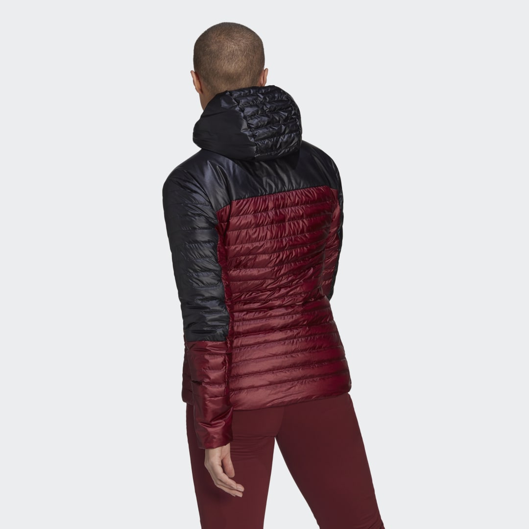 Puffer jakke adidas Originals Techrock Year-Round Down Hooded Jacket Bourgogne | H55934, 1