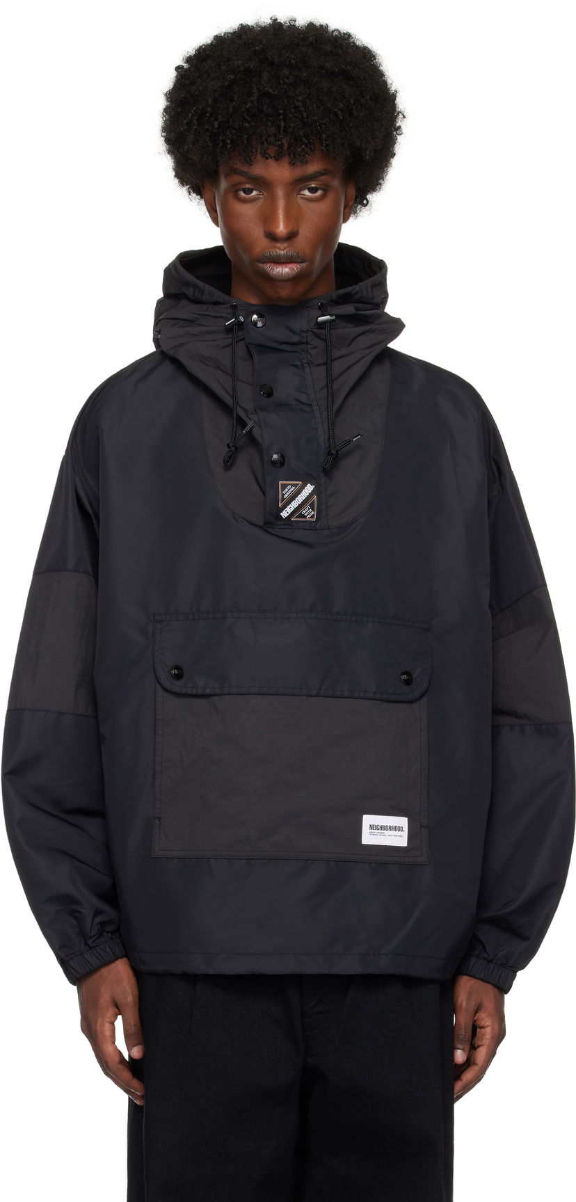 Vindjakke Neighborhood Water-Repellent Anorak Sort | 242TSNH-JKM11