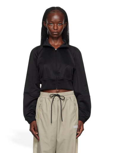 Sweatshirt Reebok Classics Cropped Hoodie Sort | RWBD003C99FAB0011000