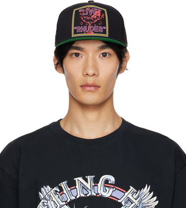Kasket Rhude Rhude 'Live Rhudes' Trucker Hat Sort | RHPF25HA01747, 0