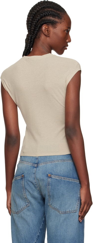 T-shirt Ksubi Ksubi Staple Short Sleeve T-Shirt Beige | WPF25TE014, 2
